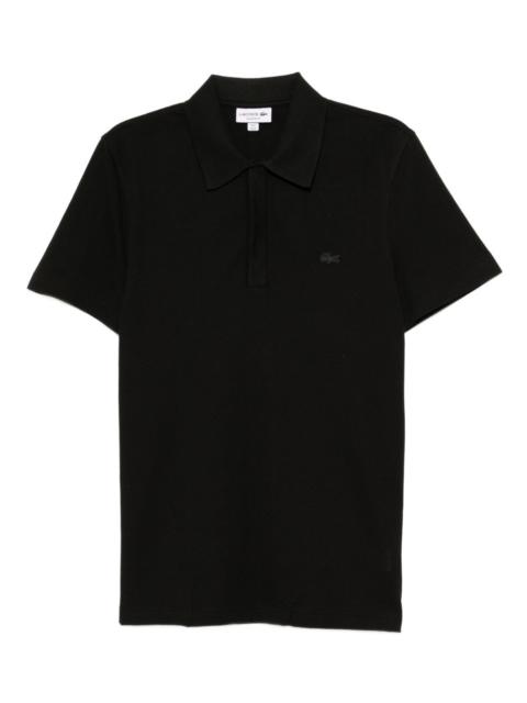 LACOSTE logo-appliqué cotton polo shirt