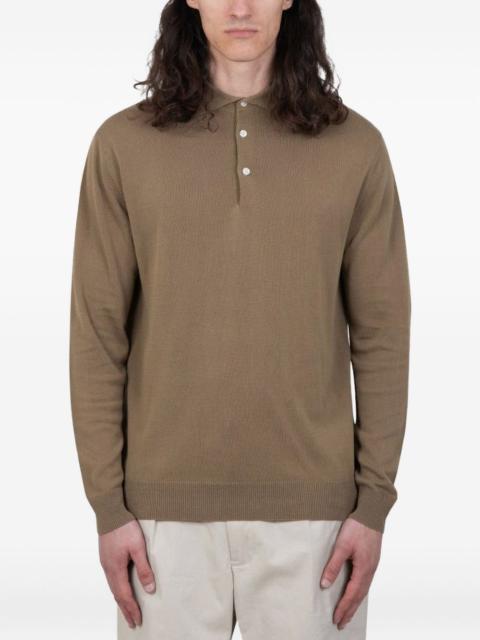 Stone Island long-sleeve polo shirt