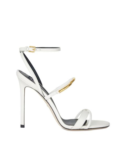 ELISABETTA FRANCHI 105mm leather heeled sandals