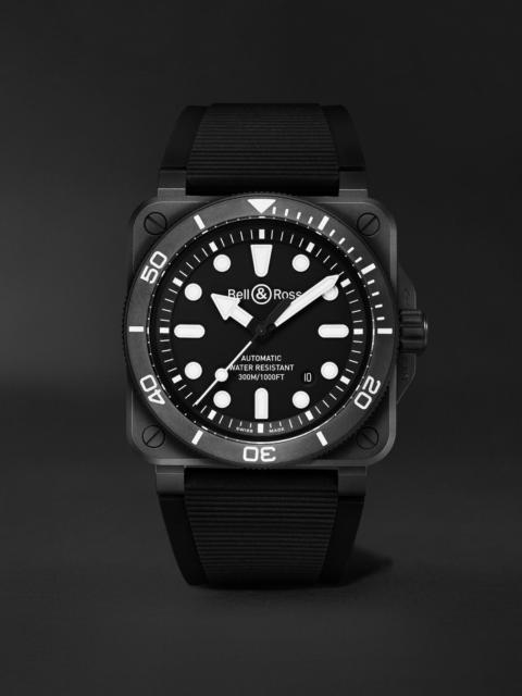 Bell & Ross BR-03 Diver Automatic Ceramic Watch, Ref. BR03A-D-BL-CE/SRB