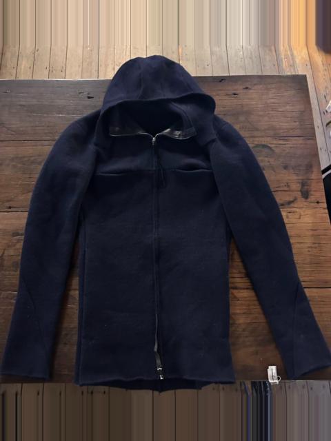 M.A+ M.A+ Deep Blue Classic Cross Cut Wool Pilot Jacket