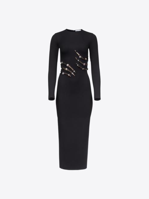 CLAW CUTOUT MIDI DRESS