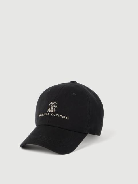 Brunello Cucinelli Garment-dyed twisted cotton gabardine baseball cap with embroidered logo