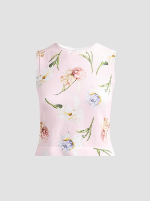 Oscar de la Renta Women's Resort Printed Twinset Tank - Blossom Multi