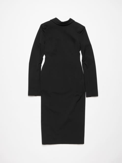 Acne Studios Tailored long sleeve dress - Black