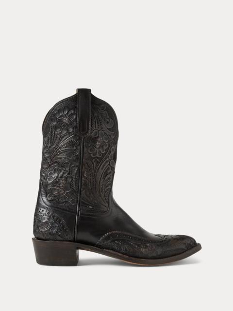 RRL by Ralph Lauren Plainview Hand-Tooled Leather Boot