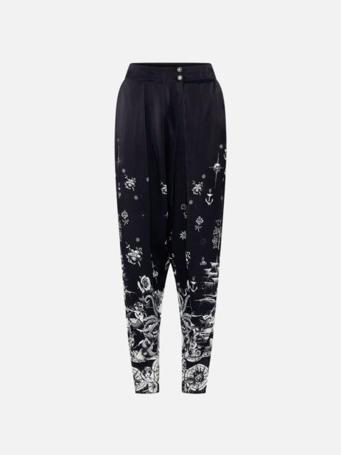 CAMILLA CROSSOVER WAIST PANT WITH TAPERED LEG