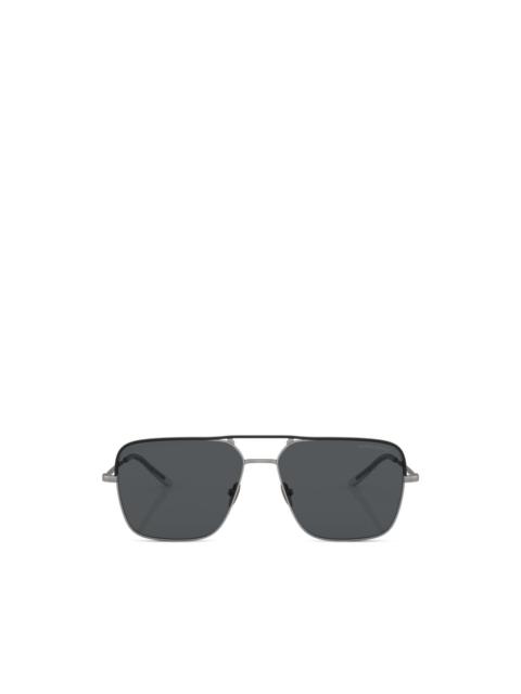 GIORGIO ARMANI geometric-frame sunglasses