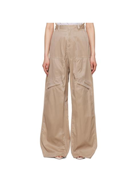 Y/Project Beige Pop-Up Trousers