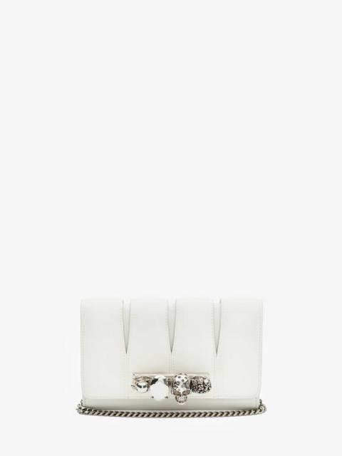 Alexander McQueen Women's The Slash Clutch in Ivory