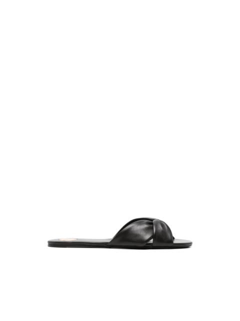 SAINT LAURENT twisted leather sandals