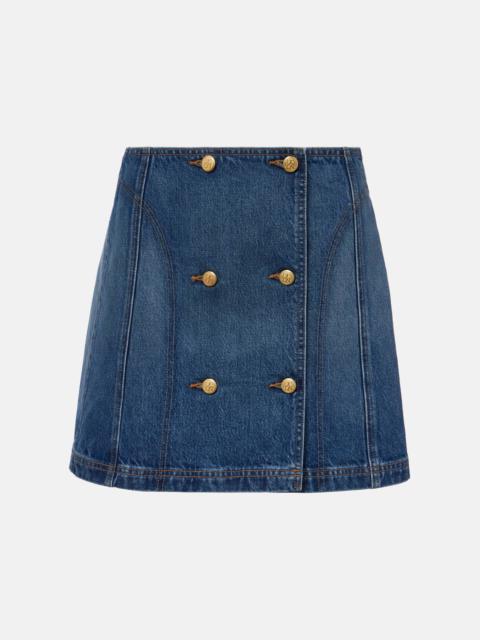 ULLA JOHNSON Clara denim miniskirt