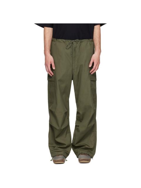 WTAPS Green MILT0001 Cotton Canvas Cargo Pants