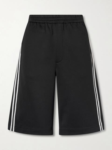 Tibi Active Striped Jersey Shorts