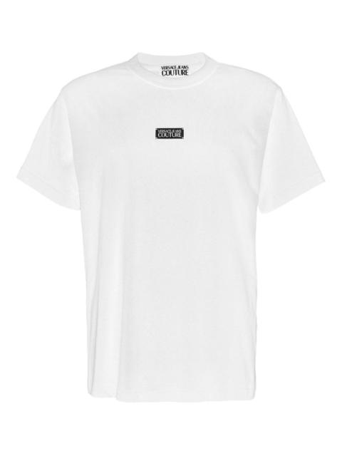 VERSACE JEANS COUTURE logo-patch short-sleeve T-shirt