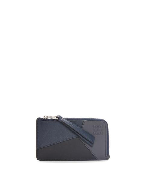 Puzzle coin cardholder in classic calfskin