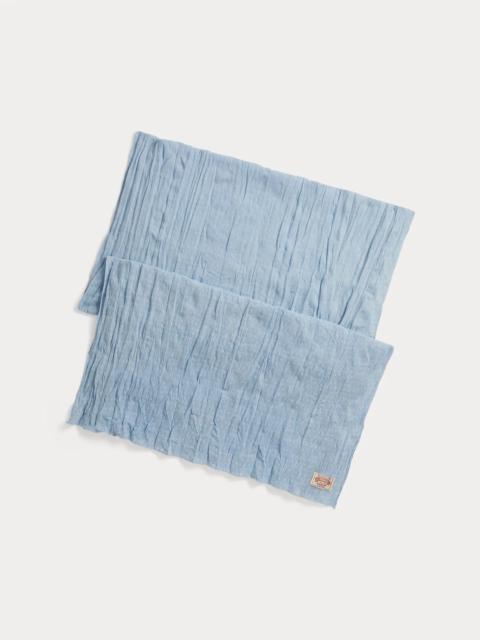 Polo Ralph Lauren Indigo Dot-Print Cotton Scarf