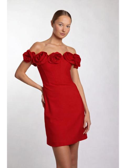 LIGHT SPOT CREPE MINI DRESS