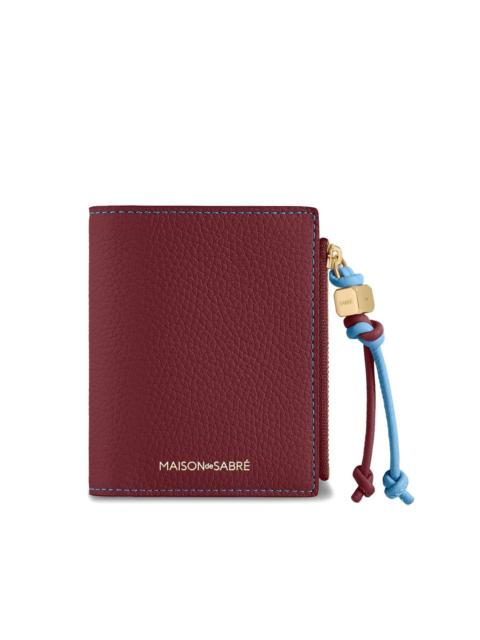 MAISON de SABRÉ pebbled bifold leather wallet