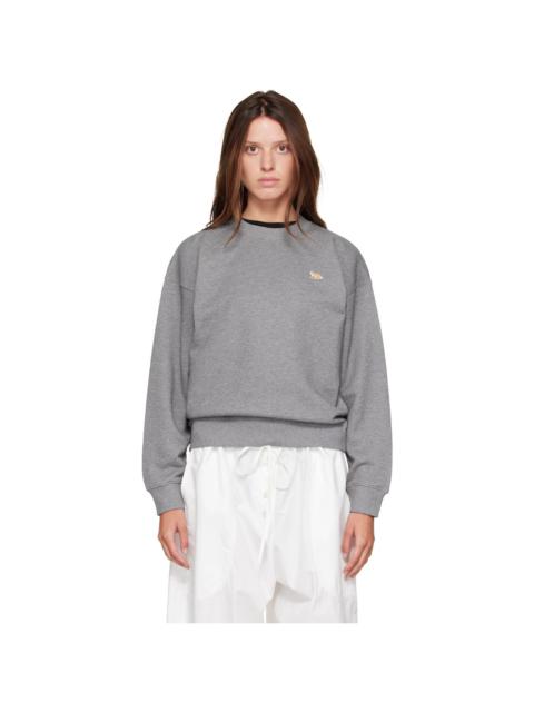 Maison Kitsuné Gray Baby Fox Comfort Sweatshirt