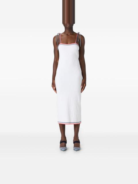 ワンピース FENDI FW23 Ivory viscose blend dress (FZDB45ANZE F0ZNM) FENDI FW23 Ivory viscose blend dress (FZDB45ANZE F0ZNM