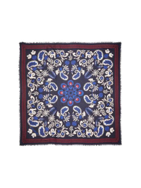 La DoubleJ Forest bandana-print scarf