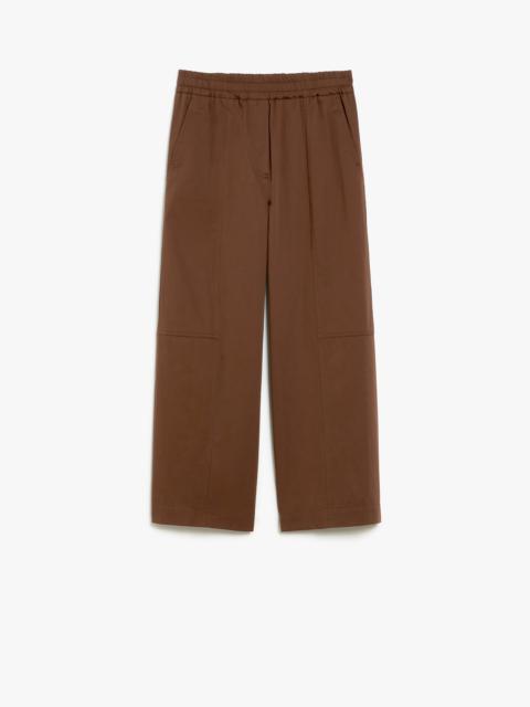 WEEKEND Max Mara MILVA Cotton wide-leg trousers