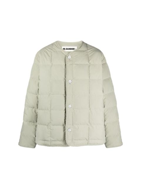 + round-neck quilted down packable jacket