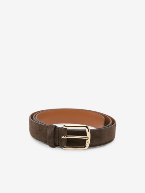 N°21 suede buckle-fastening belt