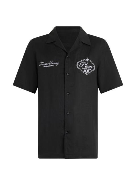 PHILIPP PLEIN Tennis Club embroidered shirt