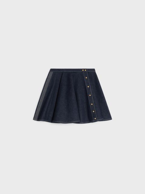 CELINE peplum skirt IN LIGHTWEIGHT cotton DENIM