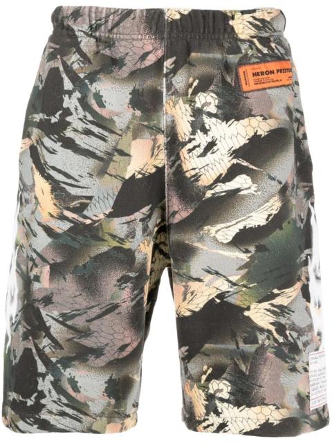 Heron Preston camouflage-print track shorts