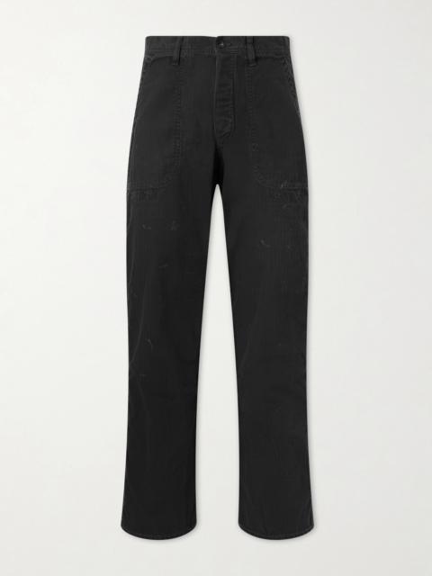 FULLCOUNT USN Seamen’s Straight-Leg Herringbone Trousers