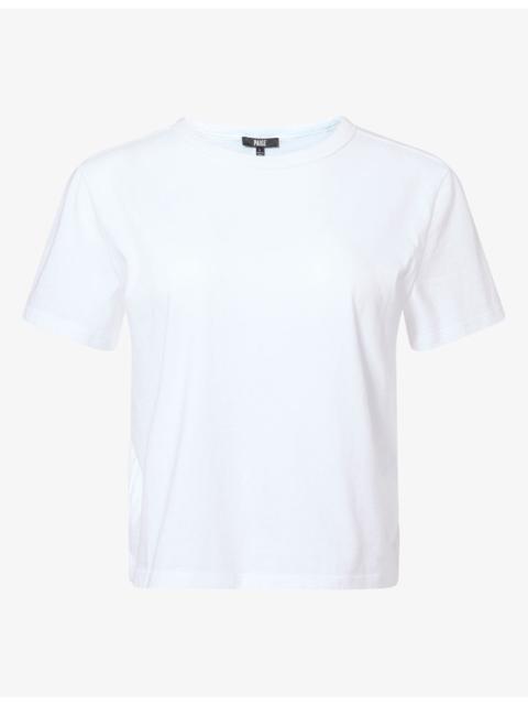 PAIGE Rhodes Cropped Cotton T-Shirt