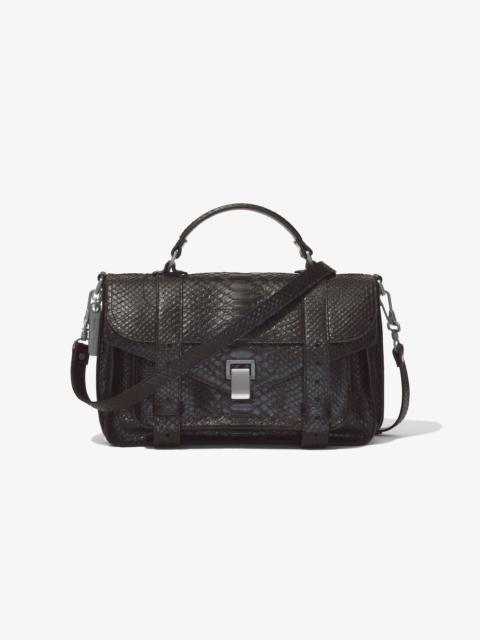 Proenza Schouler Carved Python PS1 Medium Bag