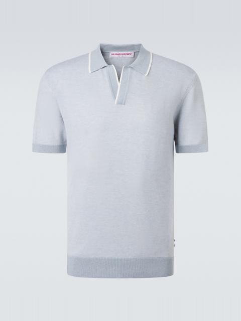 ORLEBAR BROWN Horton cotton and wool piqué polo shirt