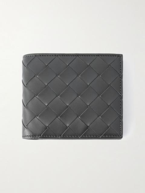 Bottega Veneta Intrecciato Leather Billfold Wallet Dark green