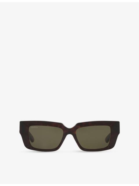 GUCCI GG1529S Square-Frame Acetate Sunglasses