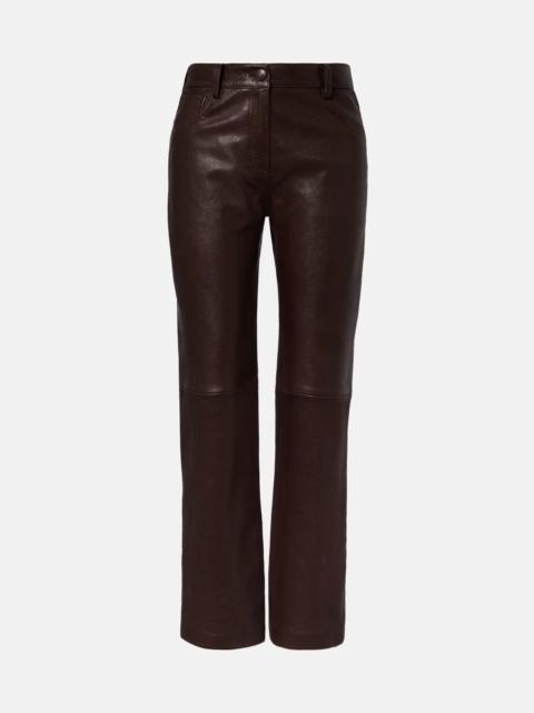 MAGDA BUTRYM Leather straight pants
