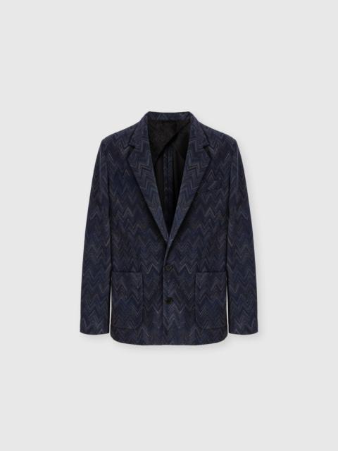 Missoni Cotton and viscose zig zag blazer