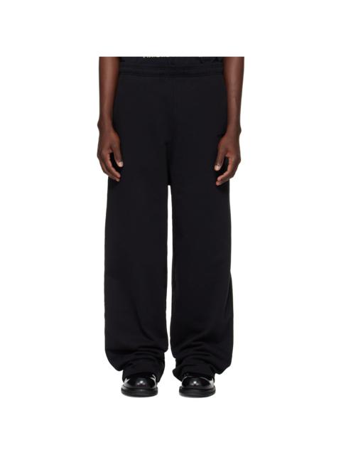 Black Logo Baggy Sweatpants