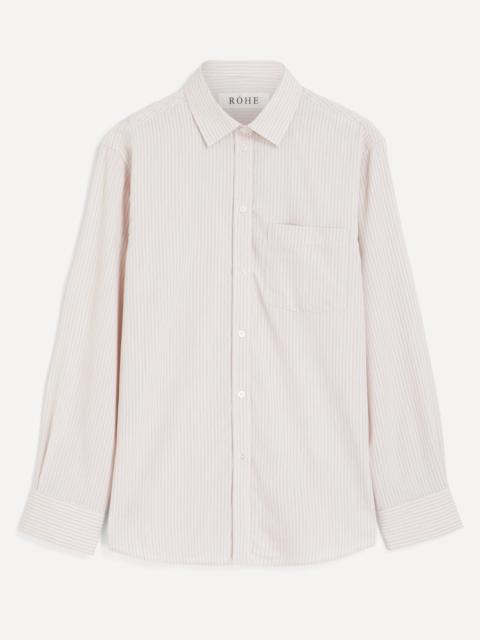 RÓHE Classic Fit Pink Stripe Shirt