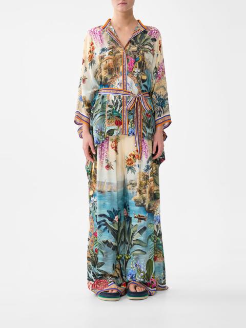 CAMILLA BUTTON THROUGH SCARF BLOUSE