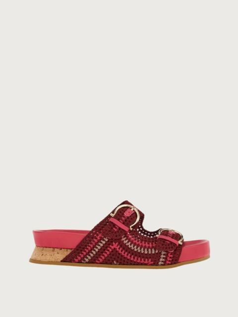FERRAGAMO CROCHET SANDAL