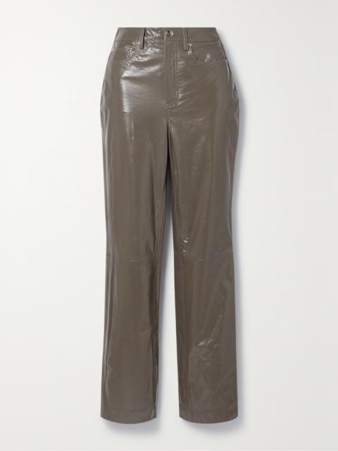 REMAIN Birger Christensen Lynn Leather Straight-leg Pants