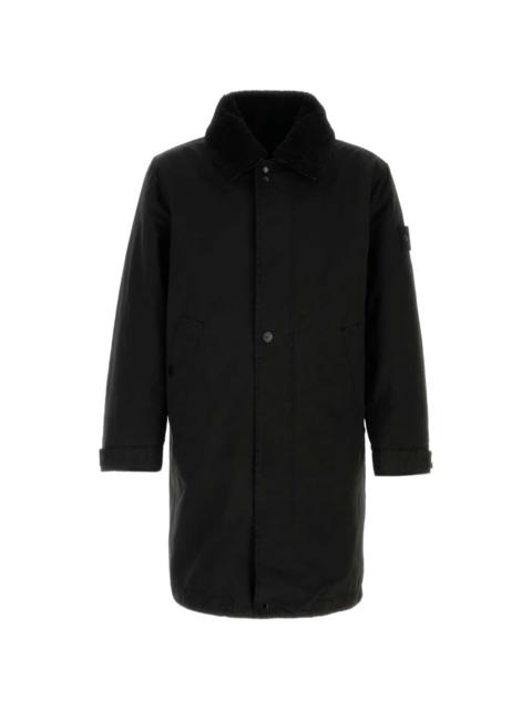Stone Island logo-patch coat