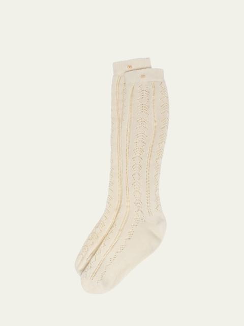 Valentino Men's Calze Cotton Crew Socks
