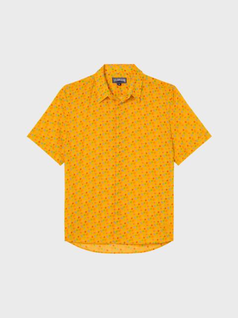 Vilebrequin MEN COTTON VOILE SHIRT MICRO RONDE DES TORTUES