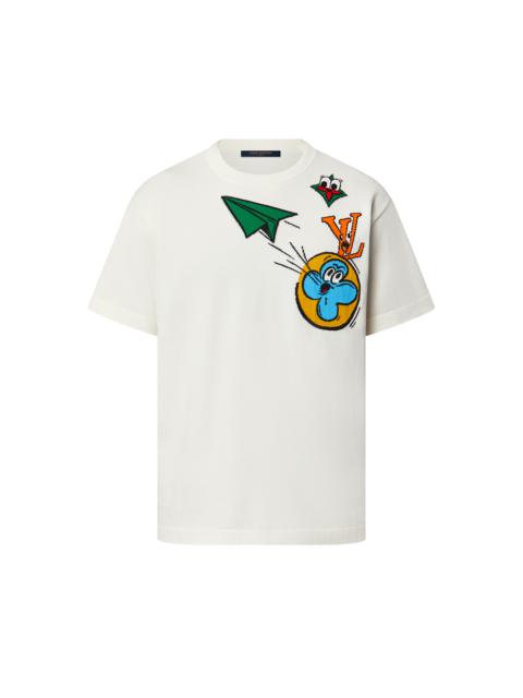 Louis Vuitton Monogram Comics Intarsia Short-Sleeved Crewneck
