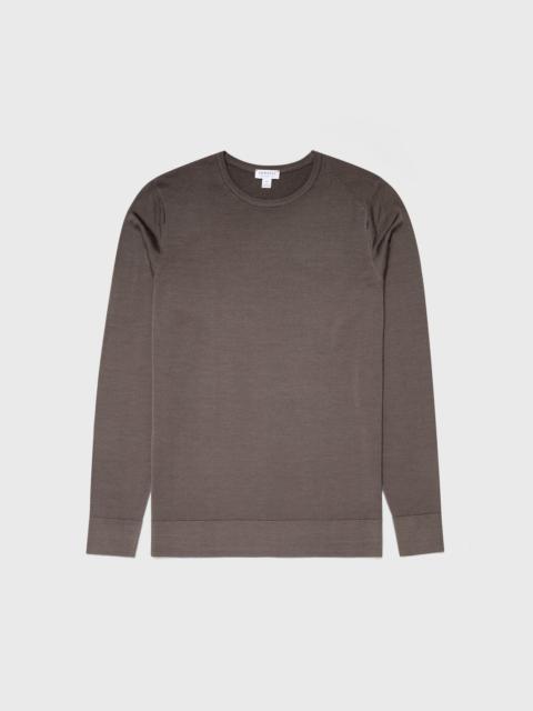 Sunspel Fine Merino Wool Crew Neck